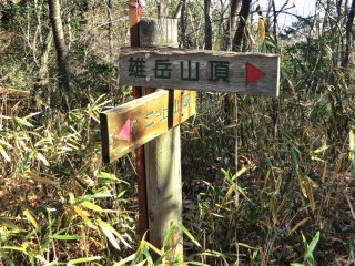 二上山雄岳山頂へ