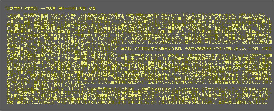 沙本毘売と沙本毘古