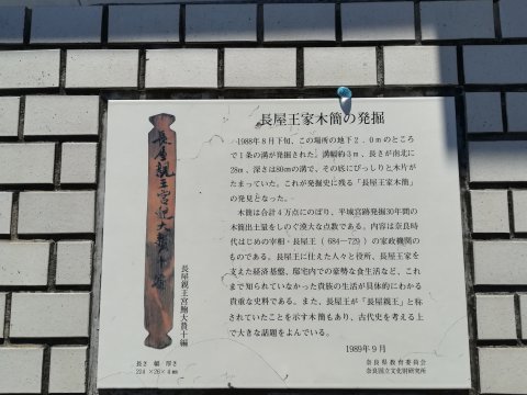 長屋王木簡の発掘