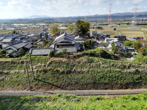 椿井大塚山古墳の前方部分