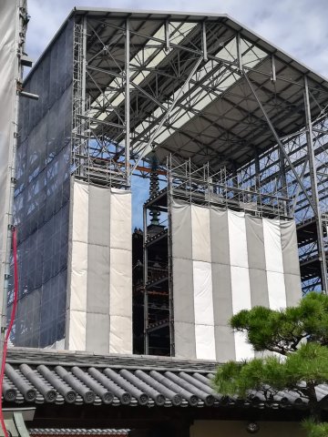 東塔修復完成間近