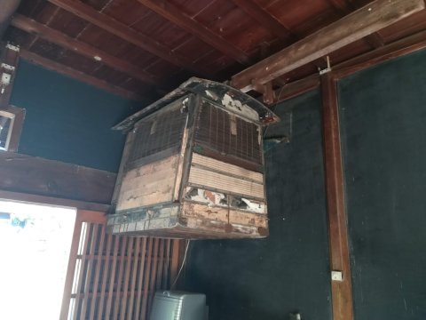 民家に保存された籠