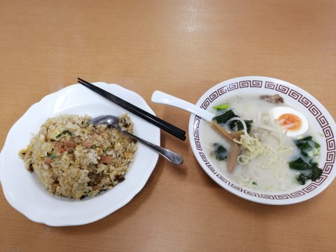 チャーハン＆豚骨ラーメン小