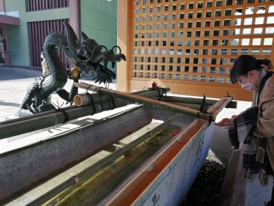 生國魂神社手水